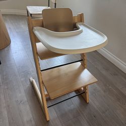 Stokke wooden high chair