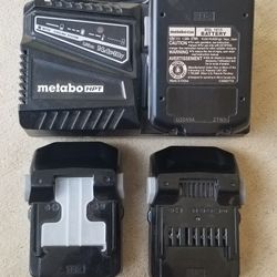 Brand New 18V Metabo Batteries And Charger 