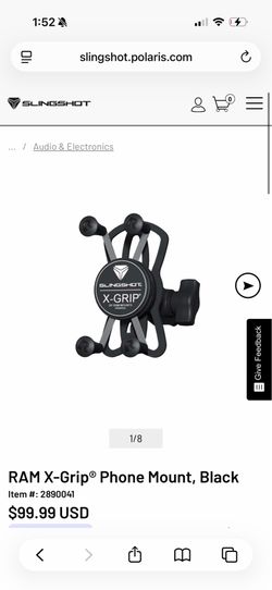 Phone mount for slingshot
