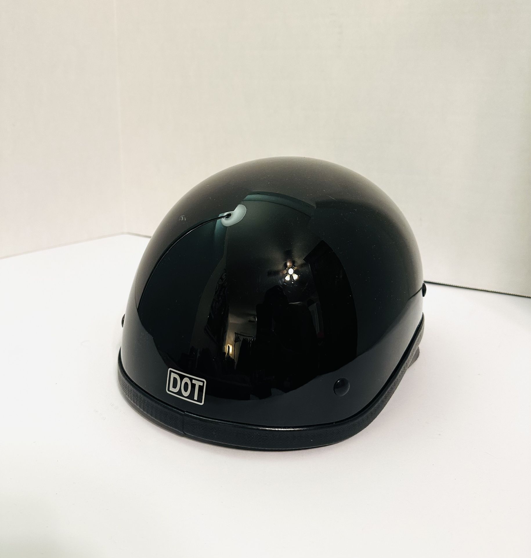 DOT Harley Davidson Half Black Motorcycle Chopper Helmet Men’s Small