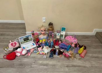 Large Lot of Girls Toys and Dolls