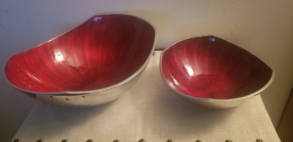 Red Decorative Bowls