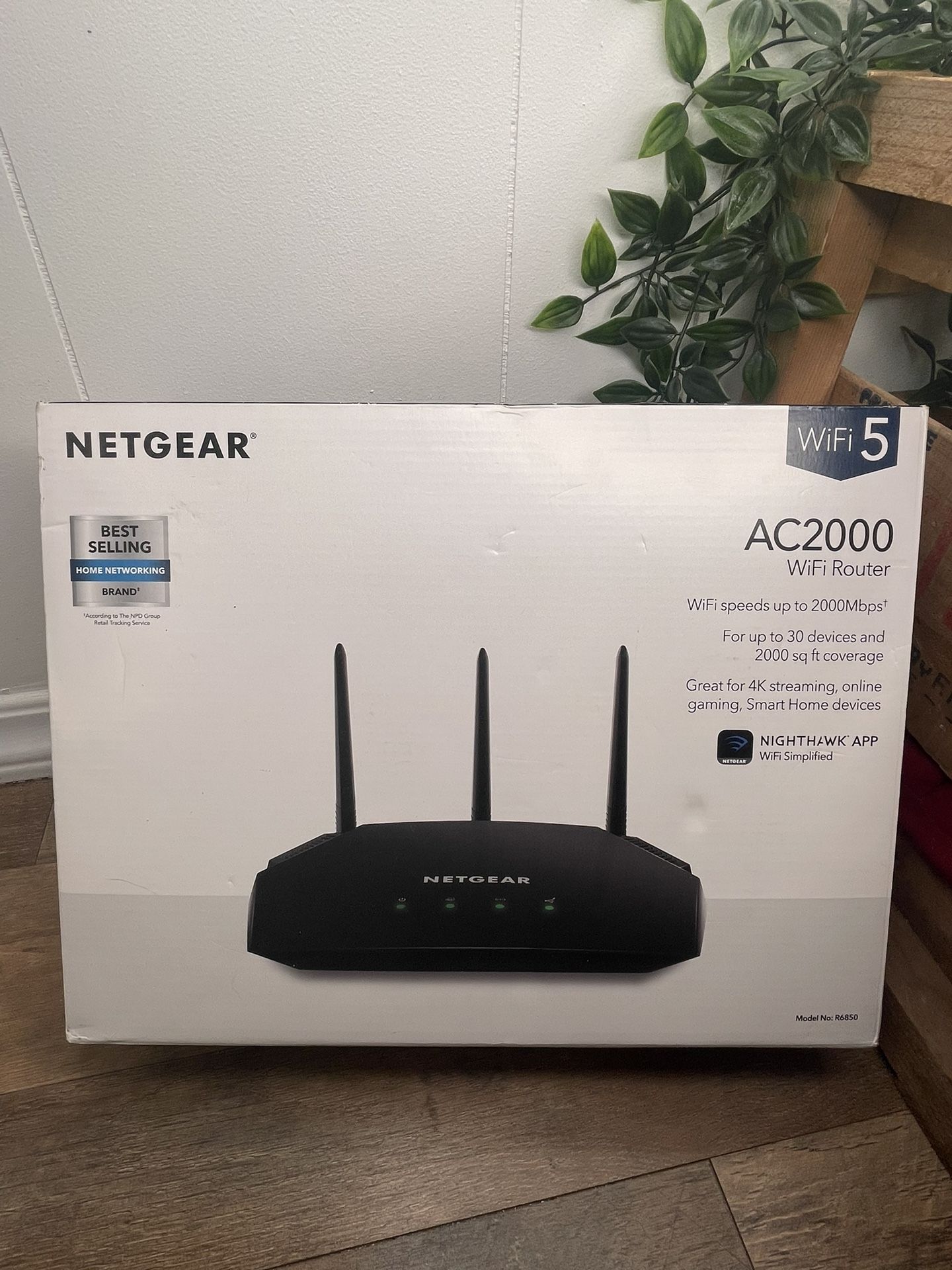 Netgear AC2000 WiFi Router (R6850) – Dual Band Gigabit – New in Box