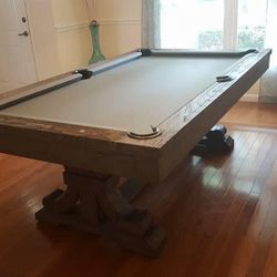 Farmhouse Dining Pool Table 