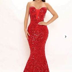New Red Dress With Tags