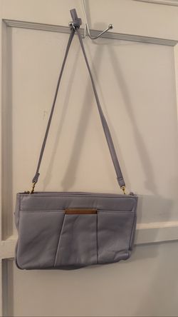 Amanda Smith Gray Leather Crossbody - New