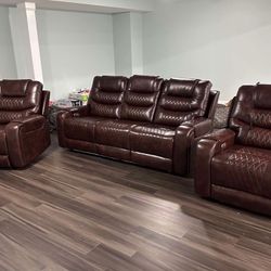 Brand New Power Reclining Couch Set