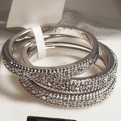 Costume Jewelry Faux Diamond Ring - Size 8