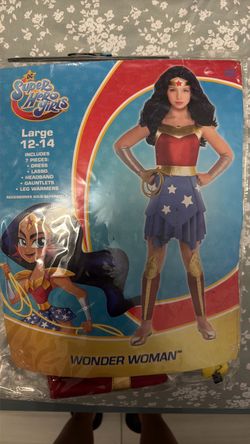 DC Super Hero Girls Wonder Woman Costume Size Large