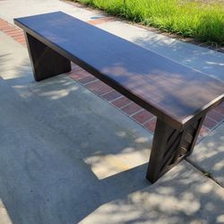 Brown Wood Ashley Furniture Arkenton 58" Dining Kitchen Entry Table Bench Chair Seat