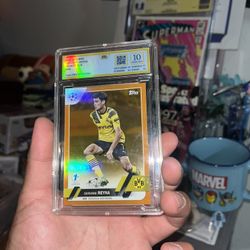 2023 Topps UCL 1st Edition Giovanni Reyna Orange 01/25 #69 Borussia Dortmund