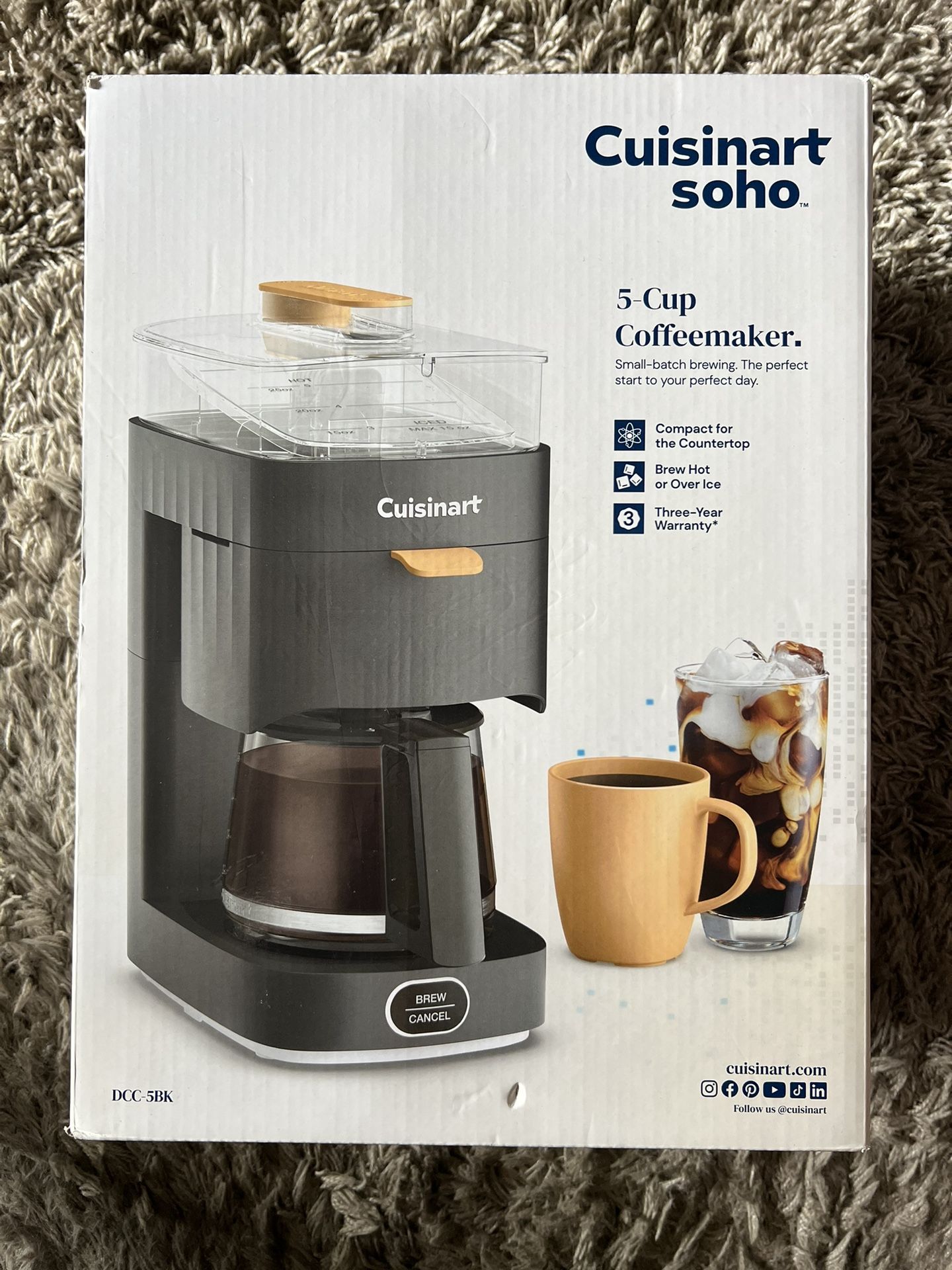Cuisinart Soho Coffee Maker Brand New