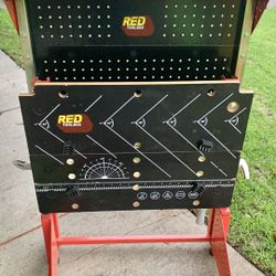 Red Tool Box Work Bench
