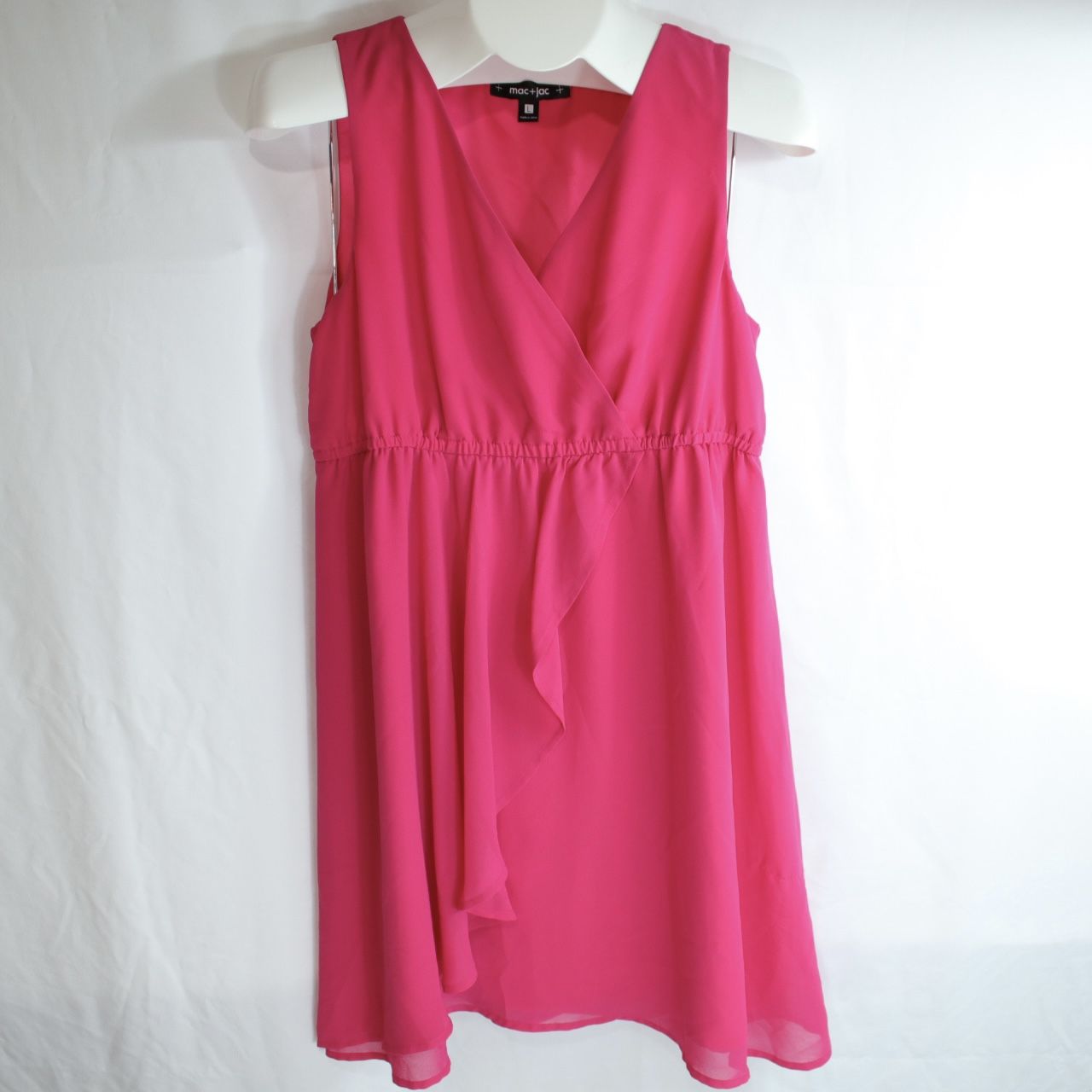 Mac + Jac Pink Sleeveless Dress Womens Size Large