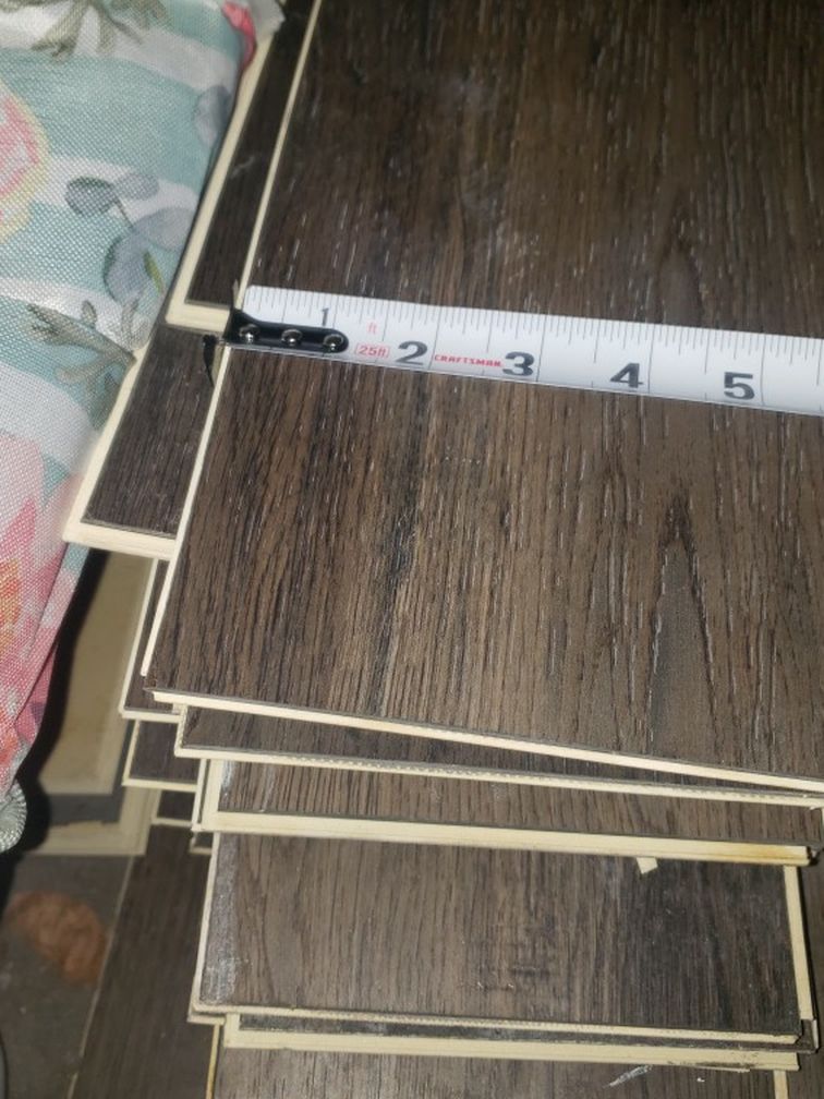 Lvt Wood Flooring. Used But In Good Condition. 225 Obo Takes All Of It