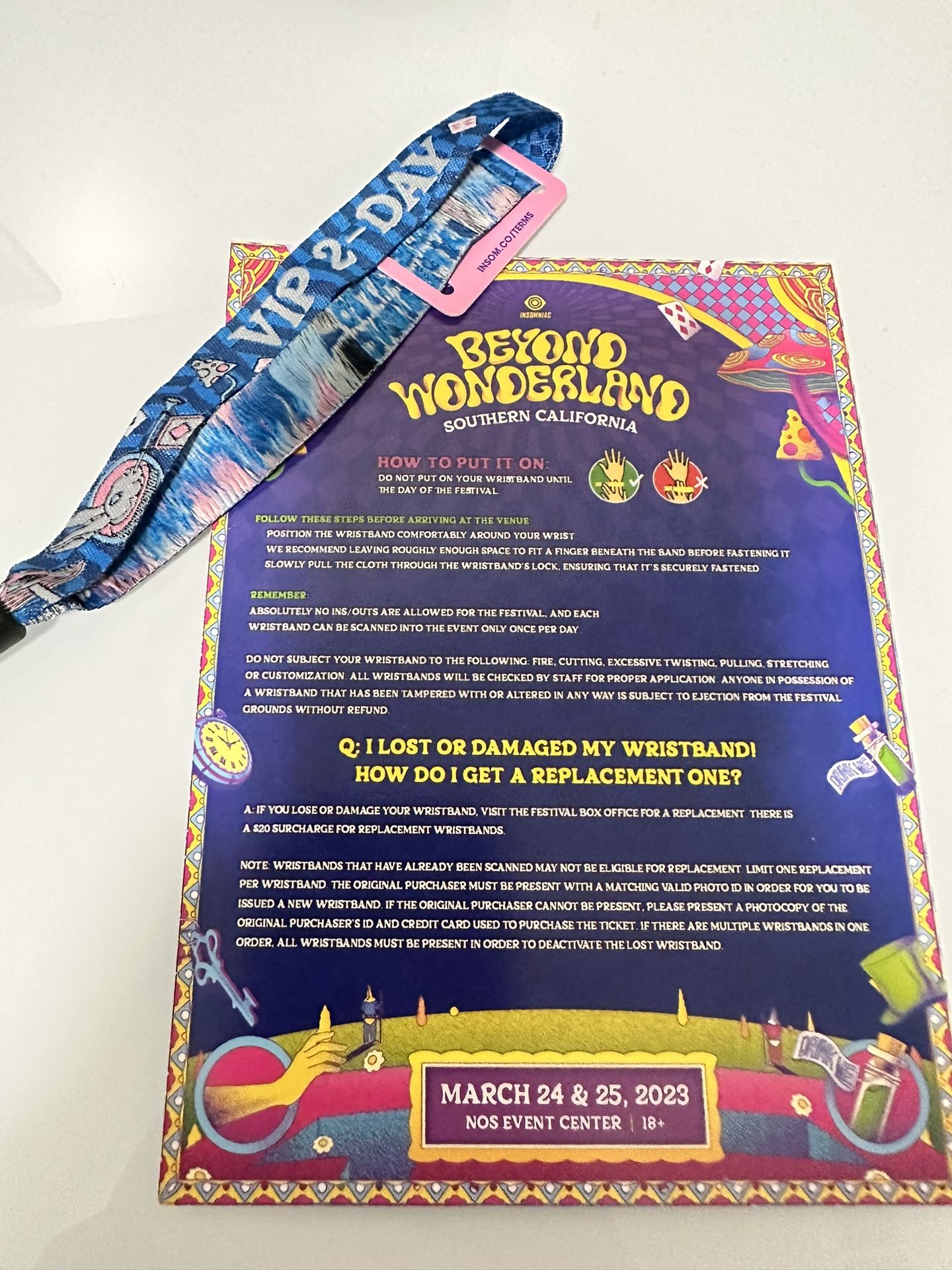 (Saturday Portion) 2-days Beyond wonderland VIP Wristband ( Saturday portion)
