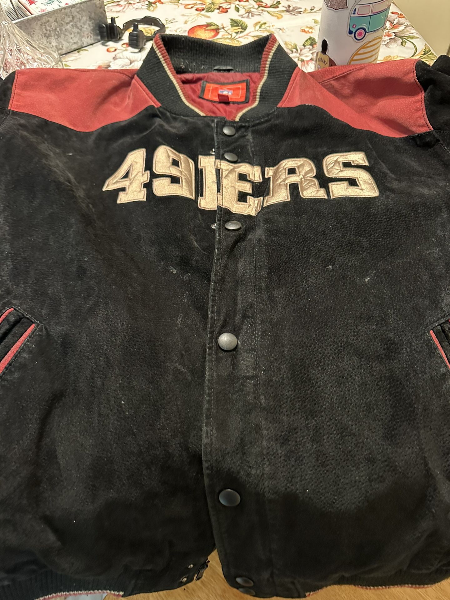 Vintage Leather 49ers Jacket