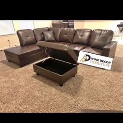 New sectional + Ottoman 