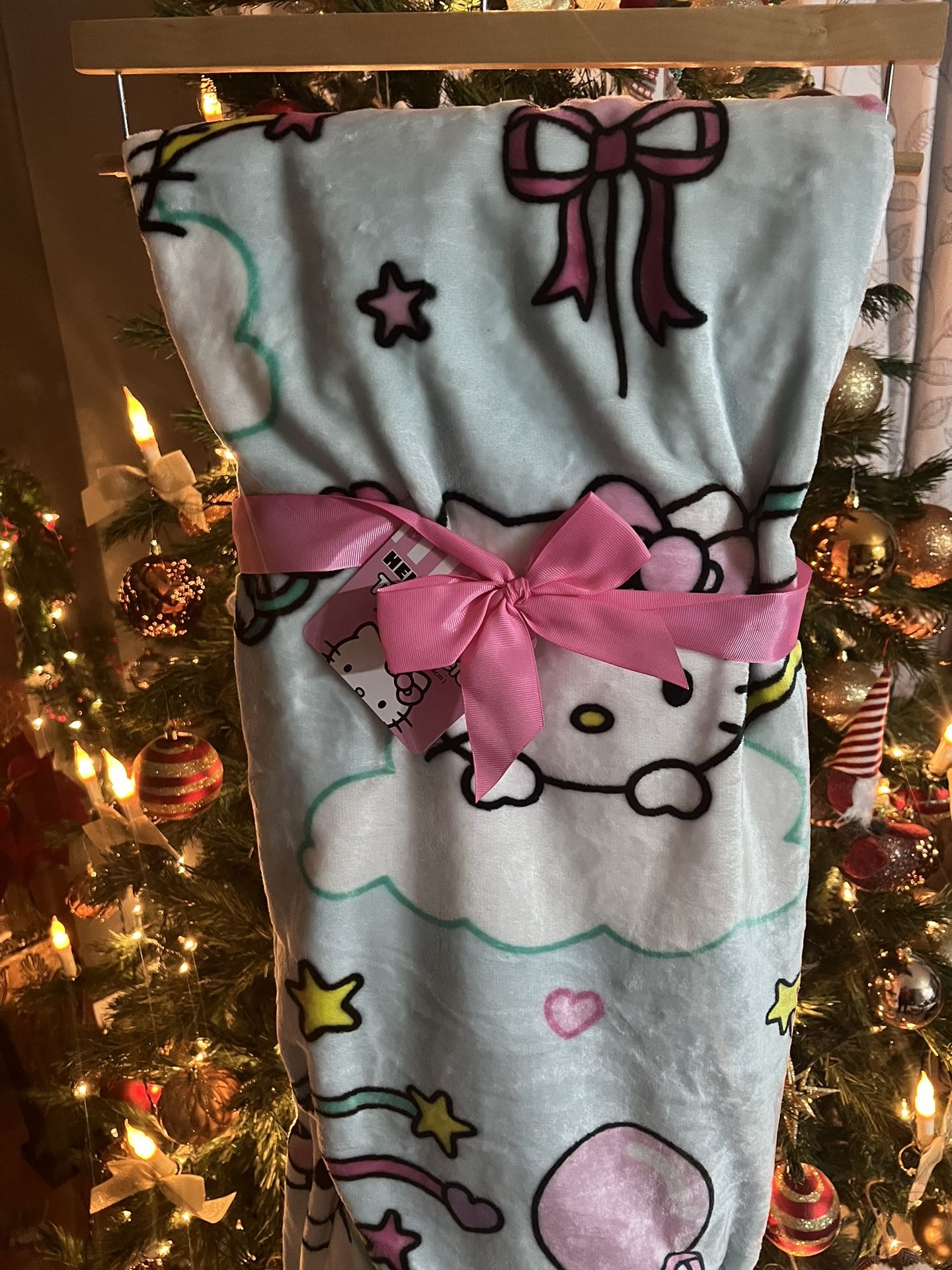 Hello Kitty Party In the Clouds Blanket