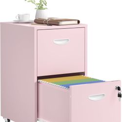 Pink File Cabinet 