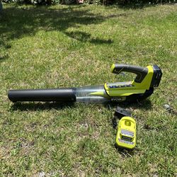 Ryobi 18v Jet Fan Blower With Big 4ah Battery And Charger