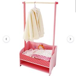  3-in-1 Pink Baby Clothes Rack