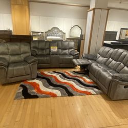 COMPLETE RECLINING FURNITURE! WOW! GORGEOUS LOOK AND FEEL! DELIVERY! $1 zdown