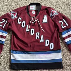 Vintage CCM Colorado Avalanche Forsberg Jersey 