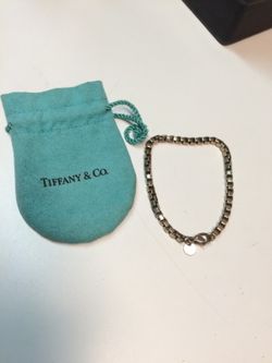 Tiffany sterling silver box chain.