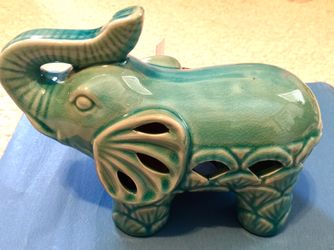 NEW Good Luck Elephant Figurine GC Naturals Potpourri Sachet Holder Scent