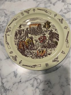 Vernon Kilns Vintage Frontier Days plate