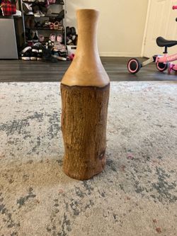 Wooden vase