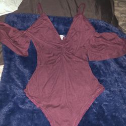 Purple Maroon Body Suit