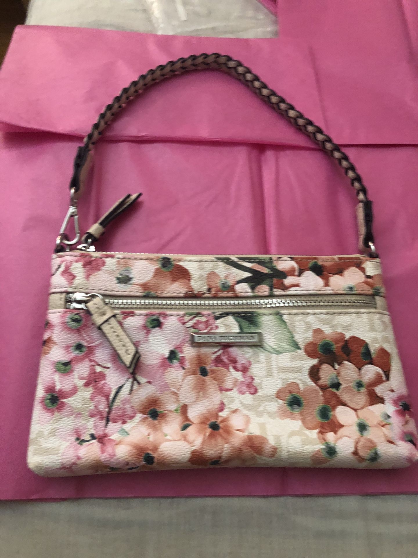 Floral Convertible Wristlet Brand New Dana Buchman