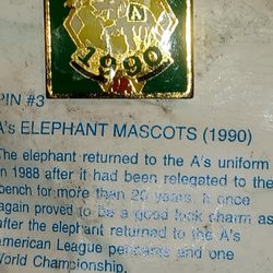 Pin #3 Elephant Mascote 