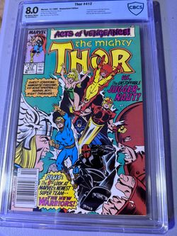 Thor #412 CBCS 8.0 Newsstand Edition 1989