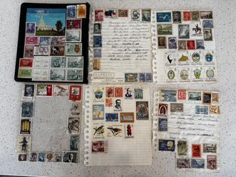 Lot Of 145 Antique Republica Argentina Post Stamps