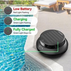 Solar-Powered Robotic Pool Skimmer - Cordless Automatic Pool Cleaner