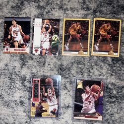 Toni Kukoc 6 Lot Various Years