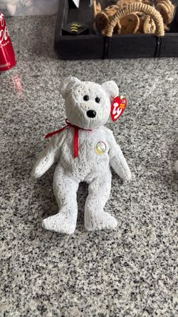 Ty Beanie Baby White Bear with Tag