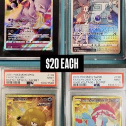 Pokémon Cards Graded $20 Each 