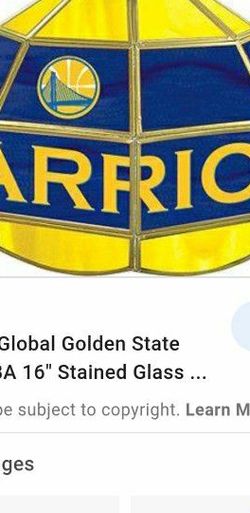 Golden State Warriors Tiffany Stained Glass Bar Lamp Poker Room