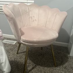 Pink Vanity Chair 