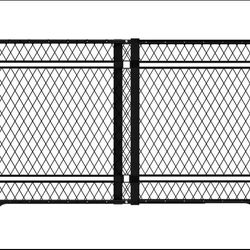 42W Series Safety Gate, Indoor Outdoor- Black: Pressure- Mounted, 28-42 Inch Adjustable Length