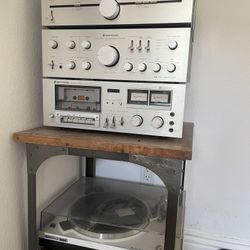 Vintage Kenwood Turntable KD-5070, Cassette KX-650, Amplifier KA-701, Tuner LT-615, Stereo System