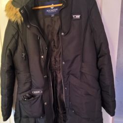 Women's Rocawear Jacket With Removable Faux Fur Hood 
