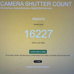 Sony A7Rii cash or trade for 3d printers