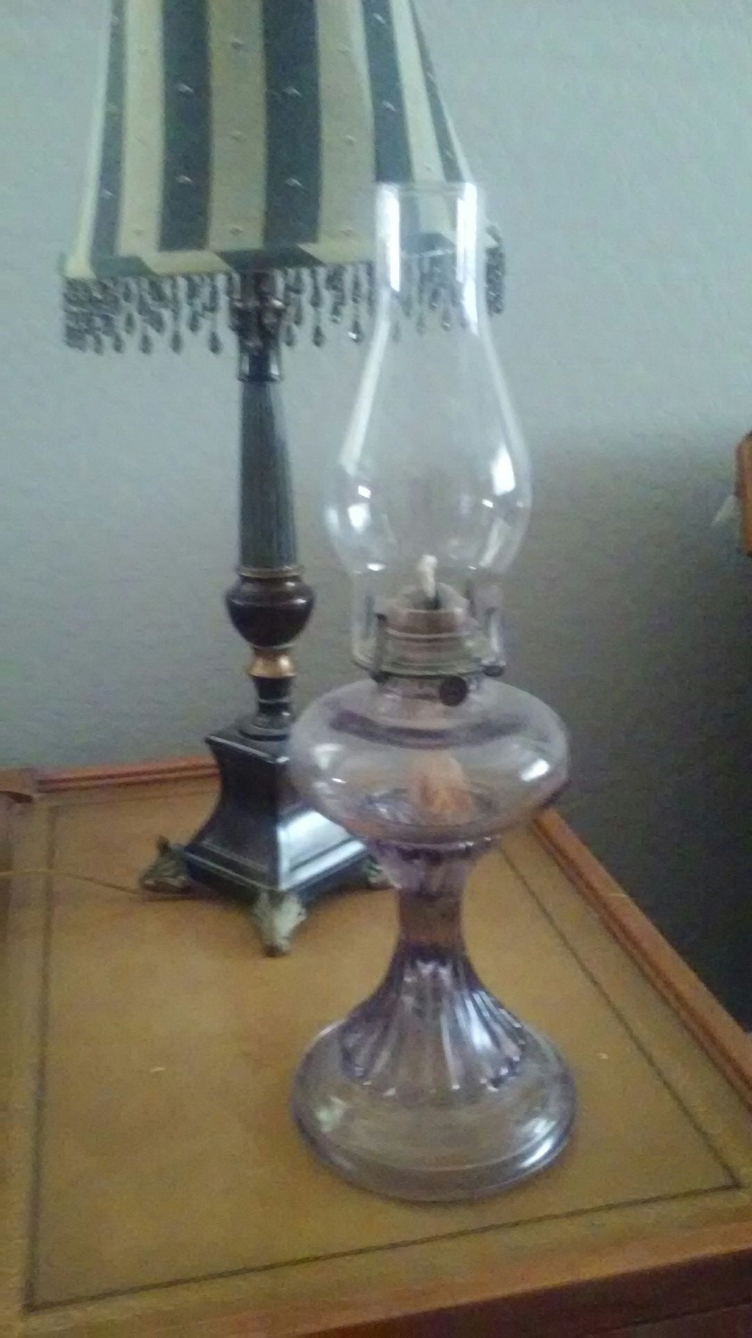 Antique oil lamp