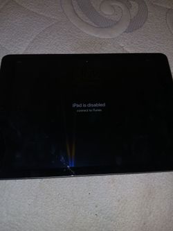 Apple iPad – Disabled, Cracked Screen