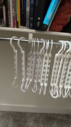 Closet organizer hangers space saving